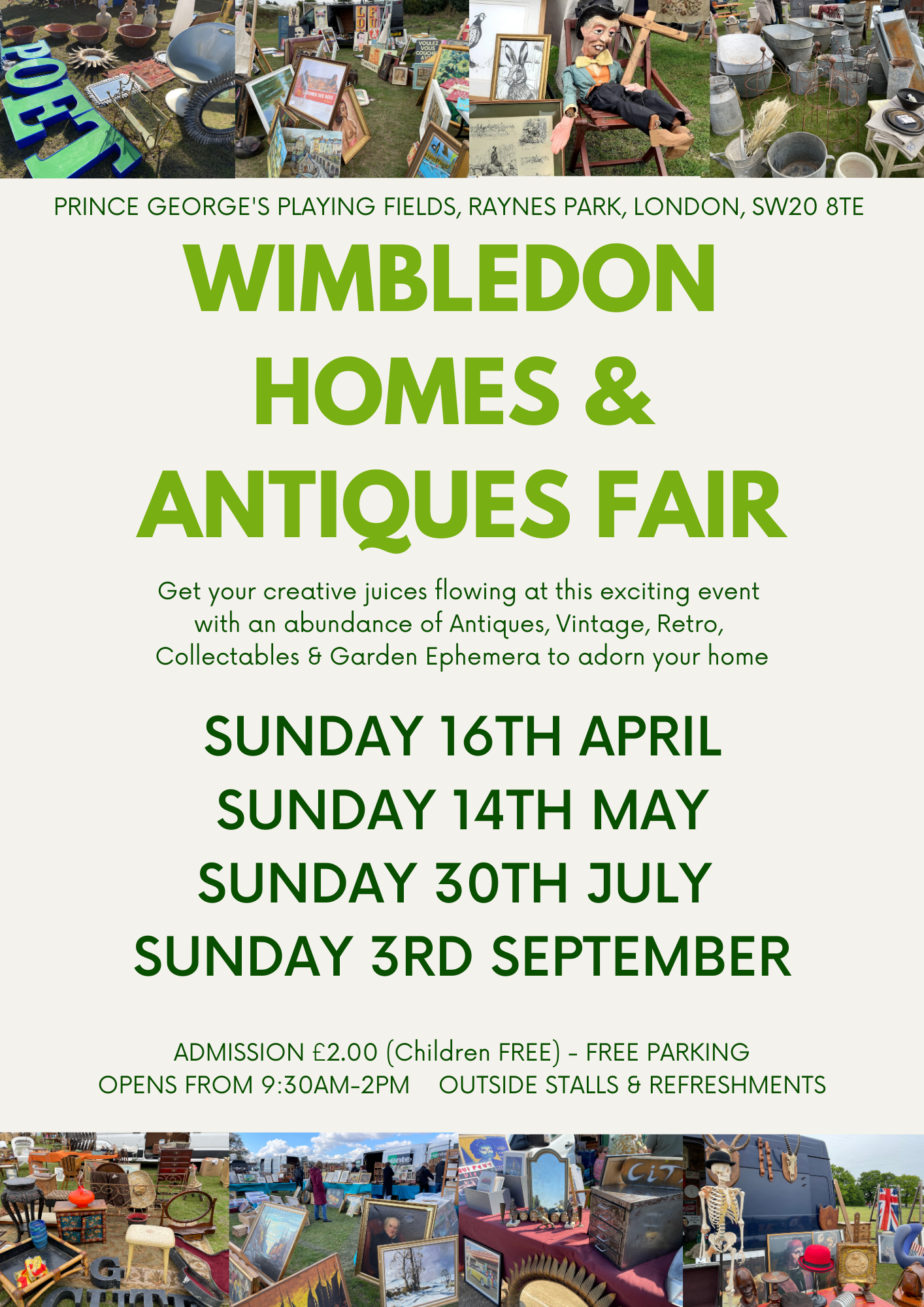 Wimbledon Homes & Antiques Fair 2023 Dates