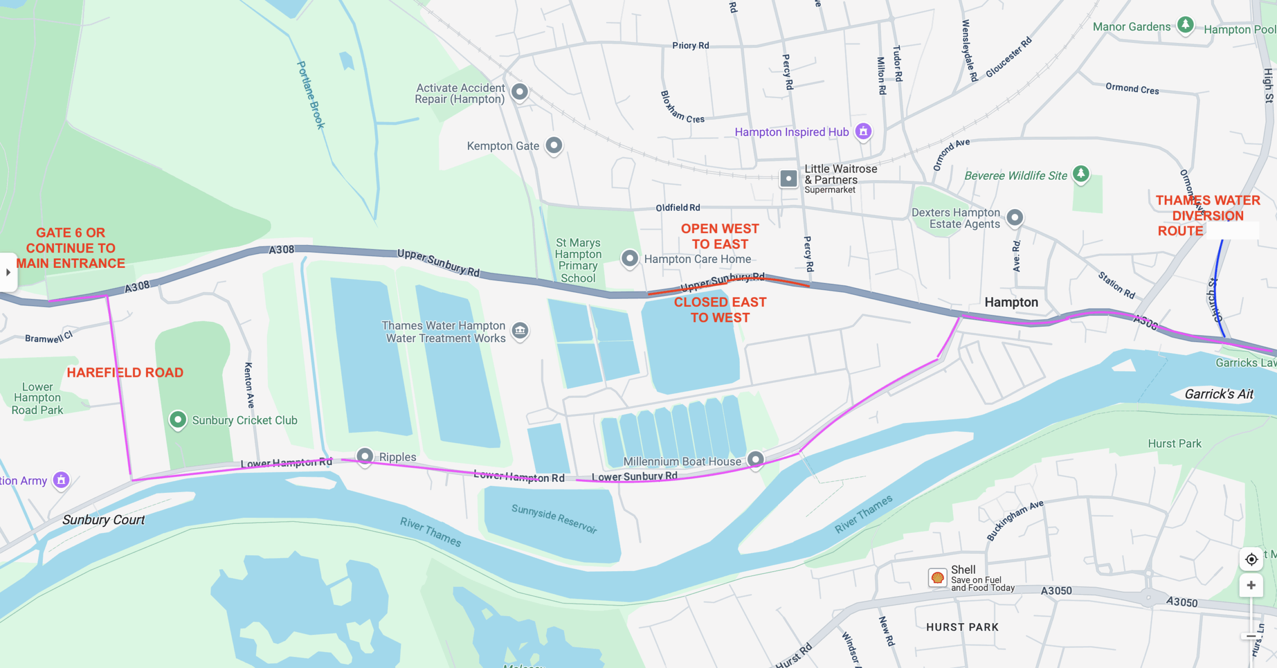 Important Travel Update – Upper Sunbury Road Closure from 7th July